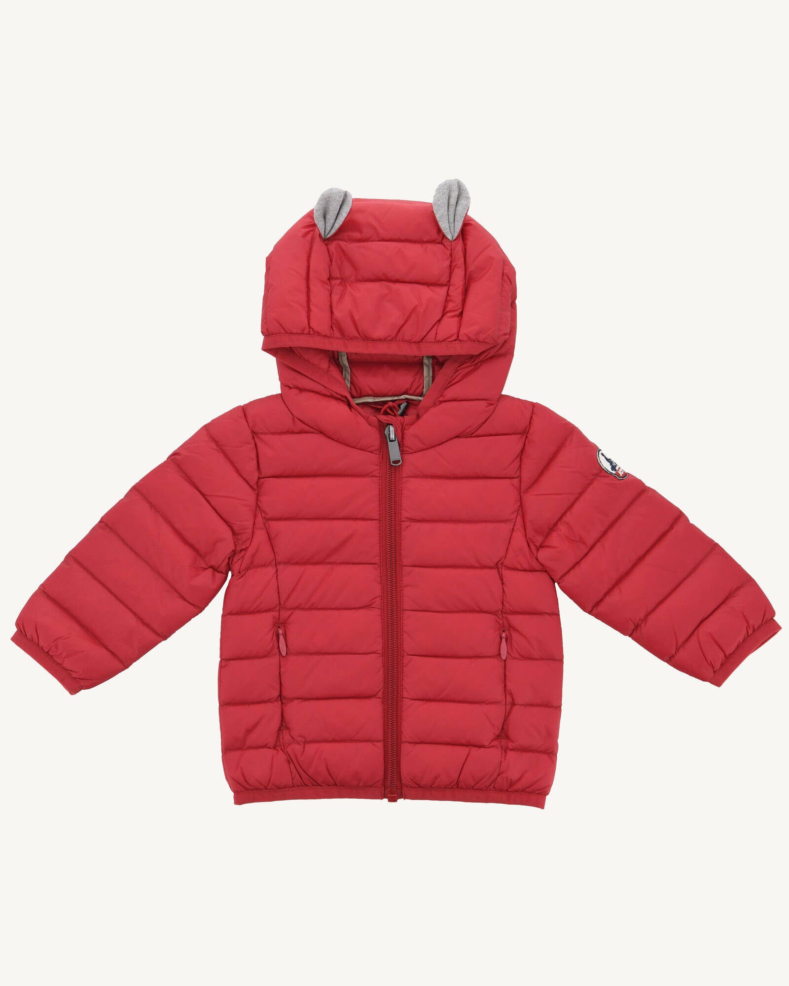 Doudoune à capuche bébé Rouge Mael