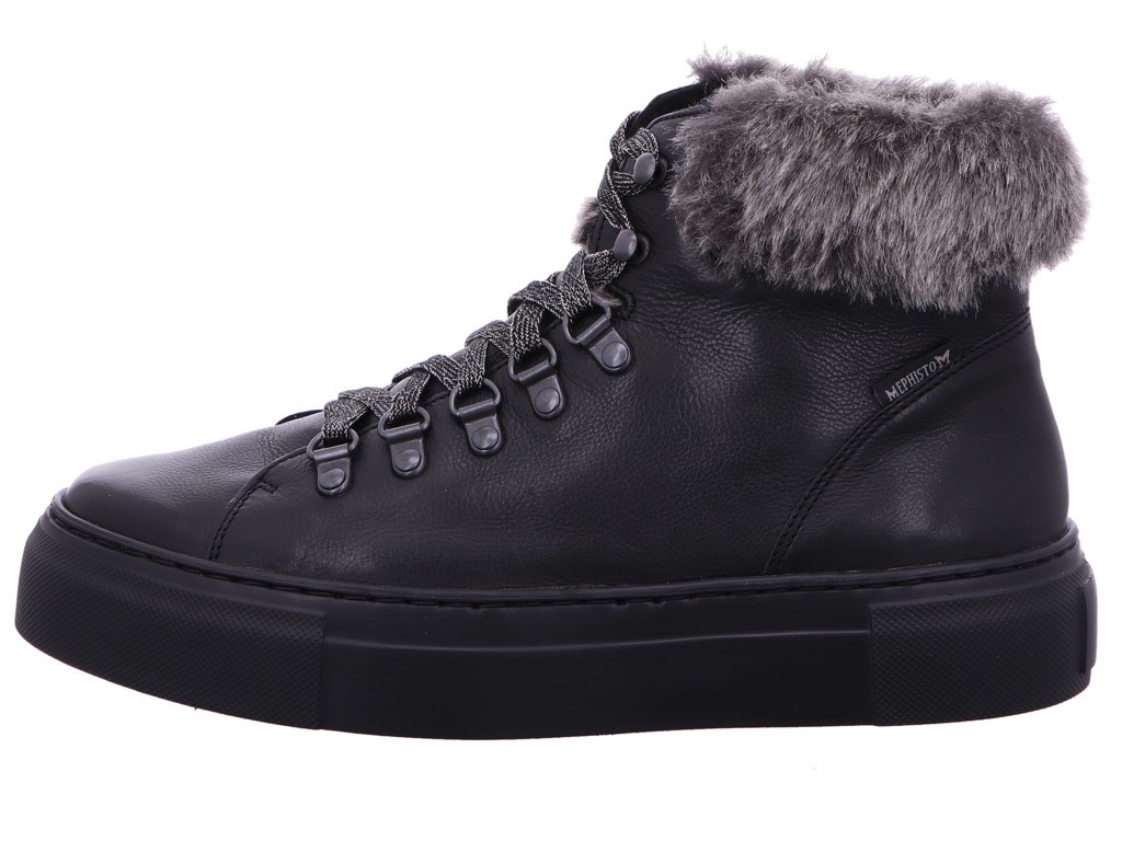 MEPHISTO Schnür-Stiefeletten schwarz BLACK