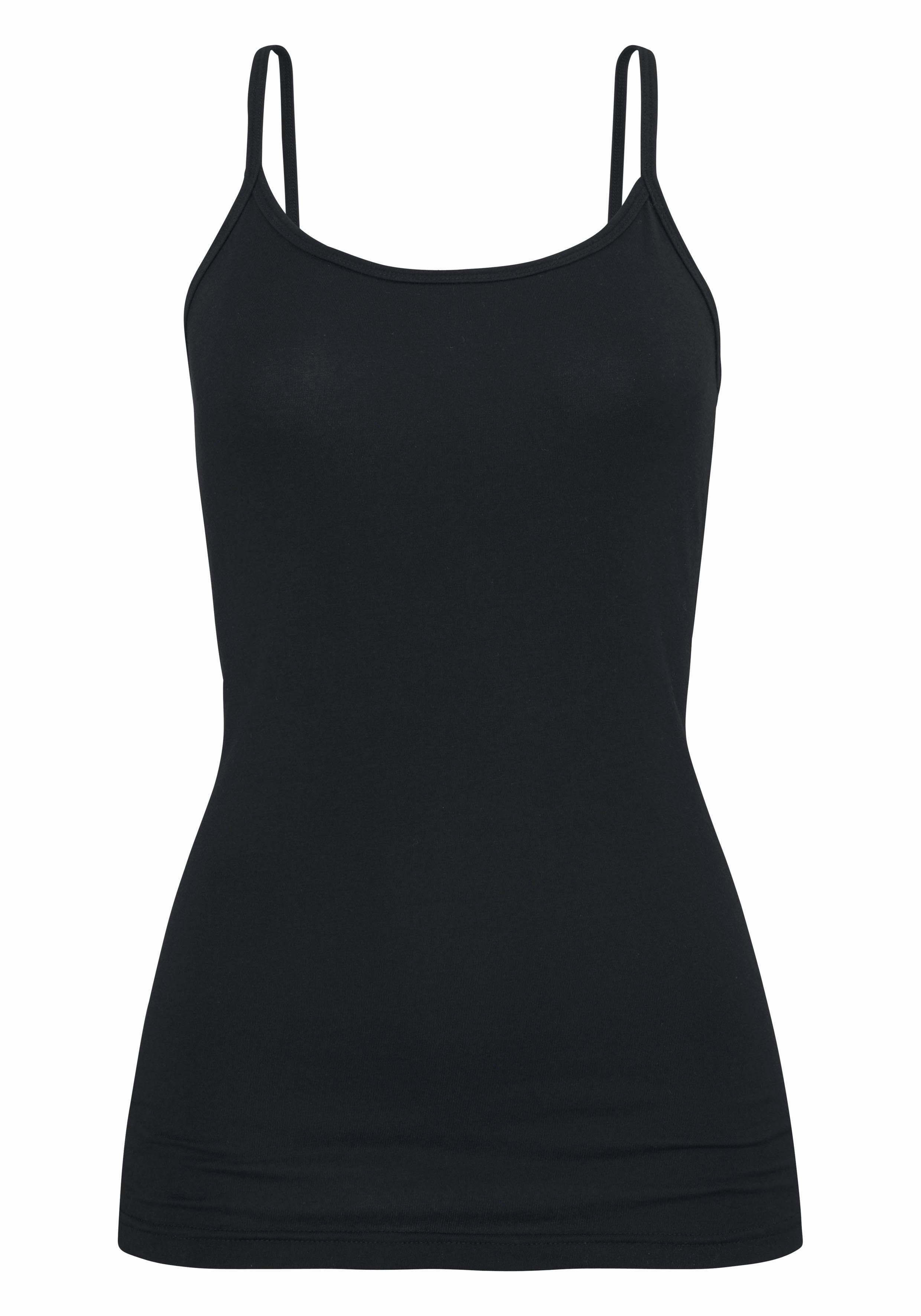 H.I.S Unterhemd (2er-Pack) aus elastischer Baumwoll-Qualität, Spaghettiträger-Top, Unterziehshirt