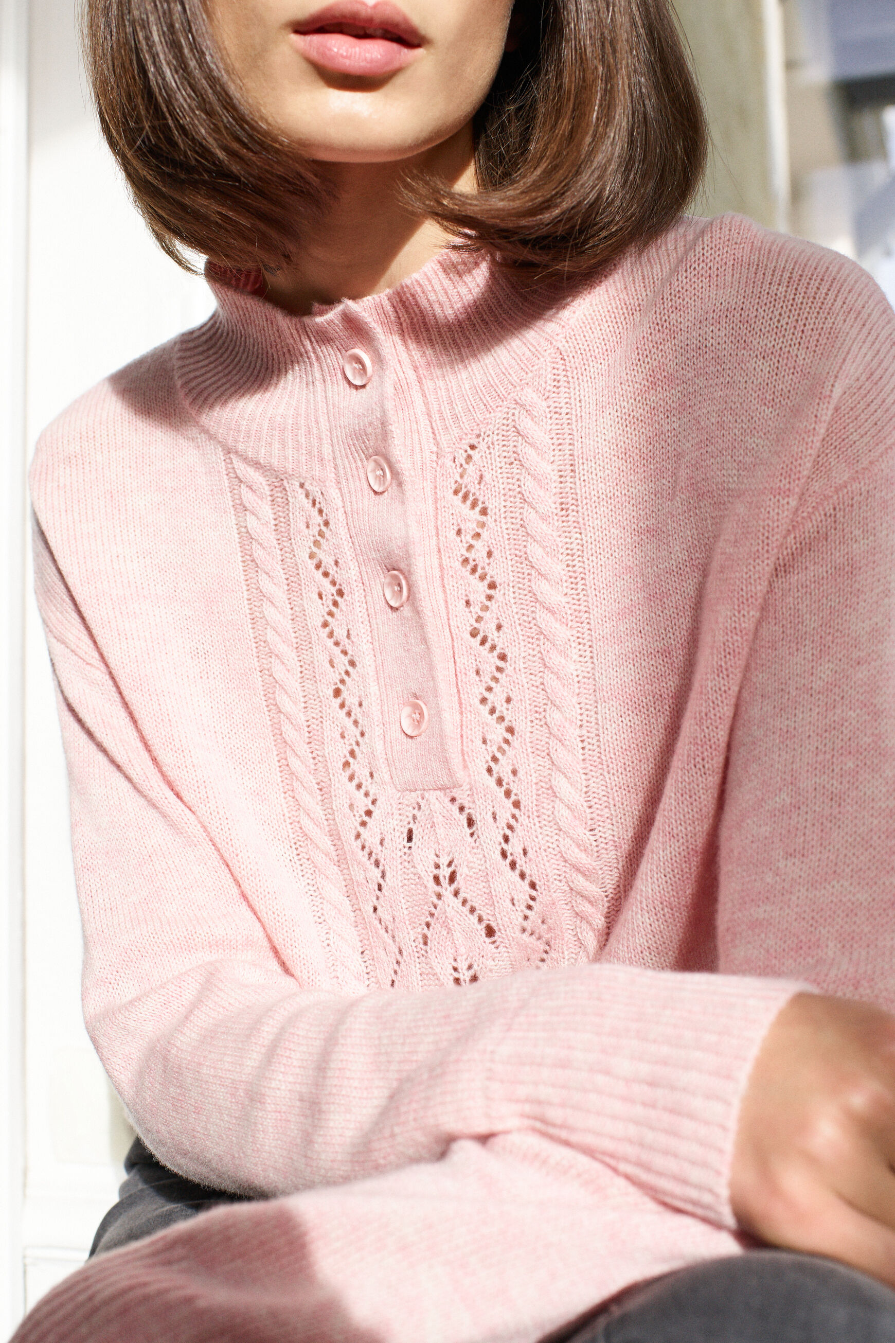 pull florine 100% laine orange fonce femme