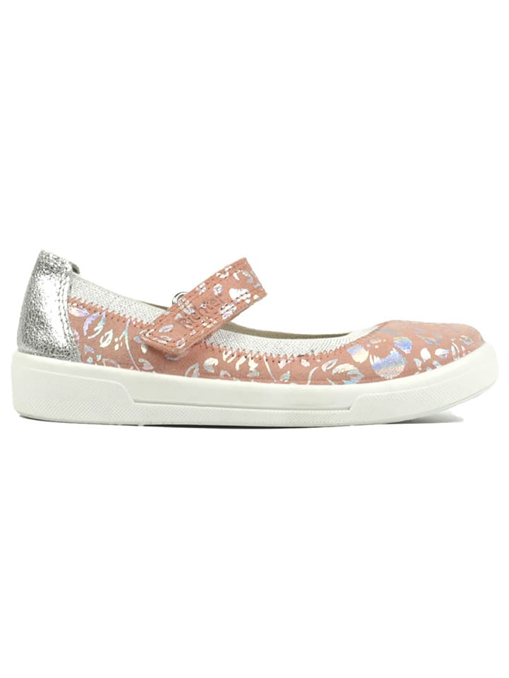 Richter Shoes Leder-Ballerinas in Rosa günstig kaufen
