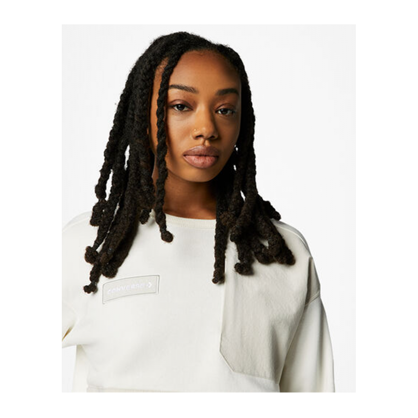 Converse Utility Crew Sweatshirt Damen Weiss F286
