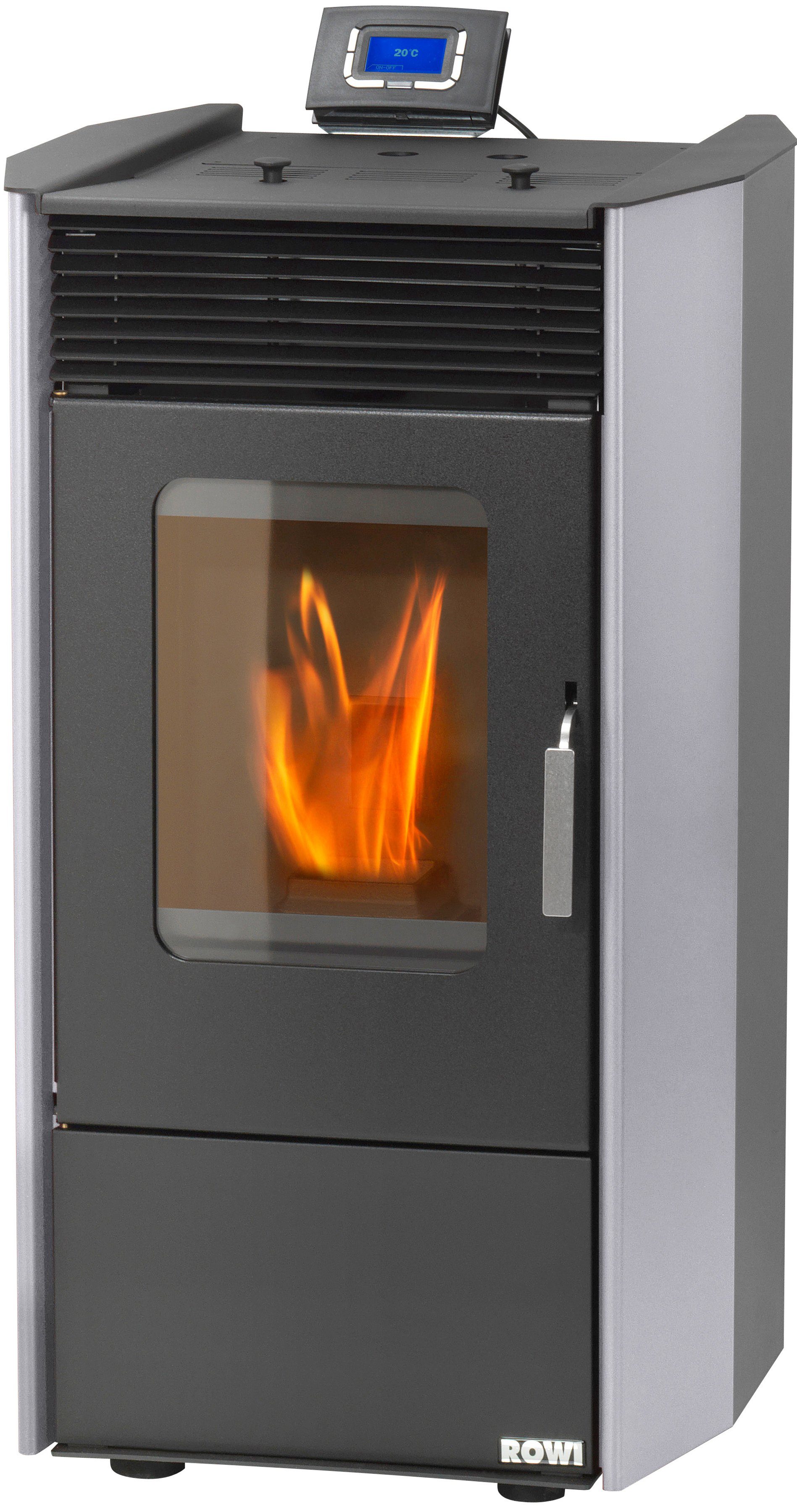 ROWI Pelletofen HPO 9,0 Easy Premium, 8,1 kW, Zeitbrand, 55-90 W, 230 V