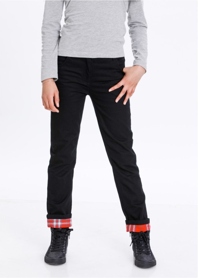 Mädchen Thermohose mit warmem Flanellfutter