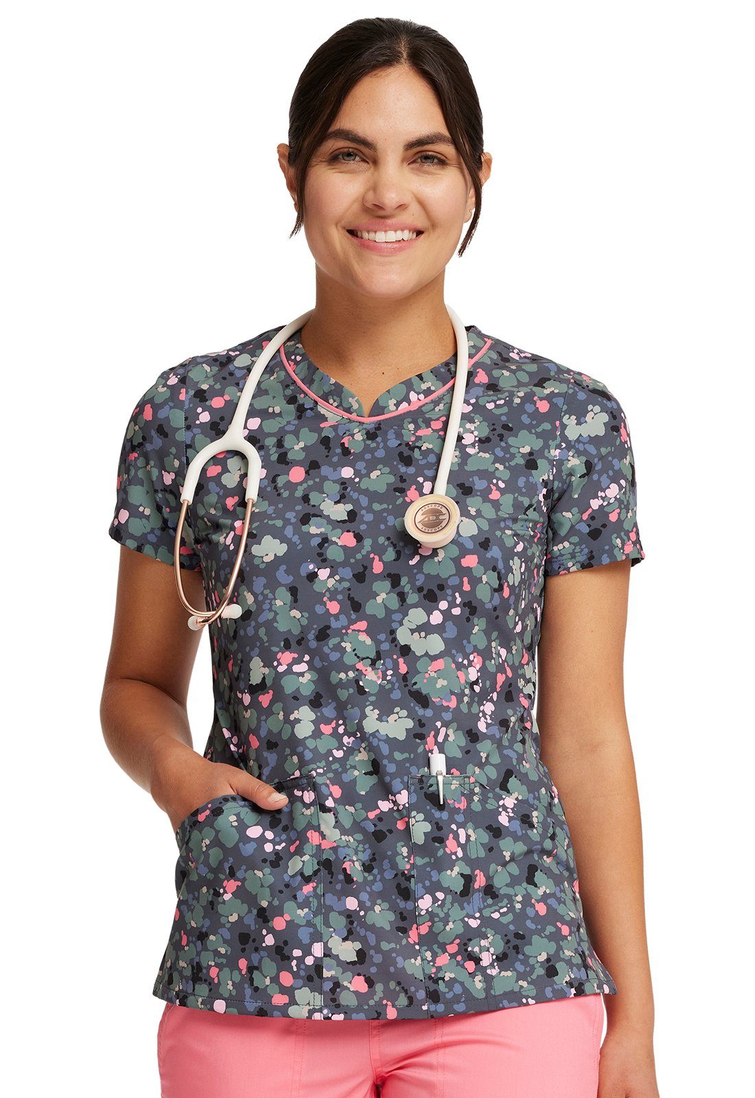 Cherokee Funktionsbluse Bunt bedruckter Damen Kasack 