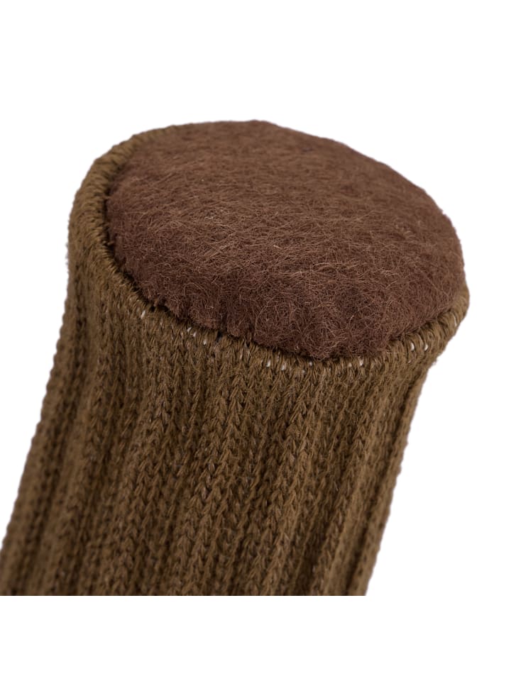 relaxdays 24 x Stuhlbeinsocken in Braun - (H)8,5 x Ø 2,5 cm günstig kaufen onesize