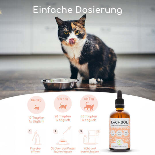 Wolfsbacher Natur Ergänzungsfutter & Aufzucht Wolfsbacher Natur Lachsöl Katze 100ml