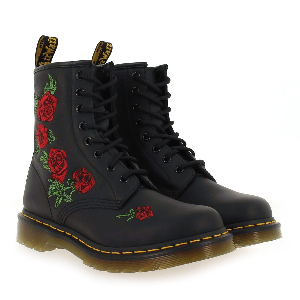 Dr Martens  1460 VONDA - Noir Rouge