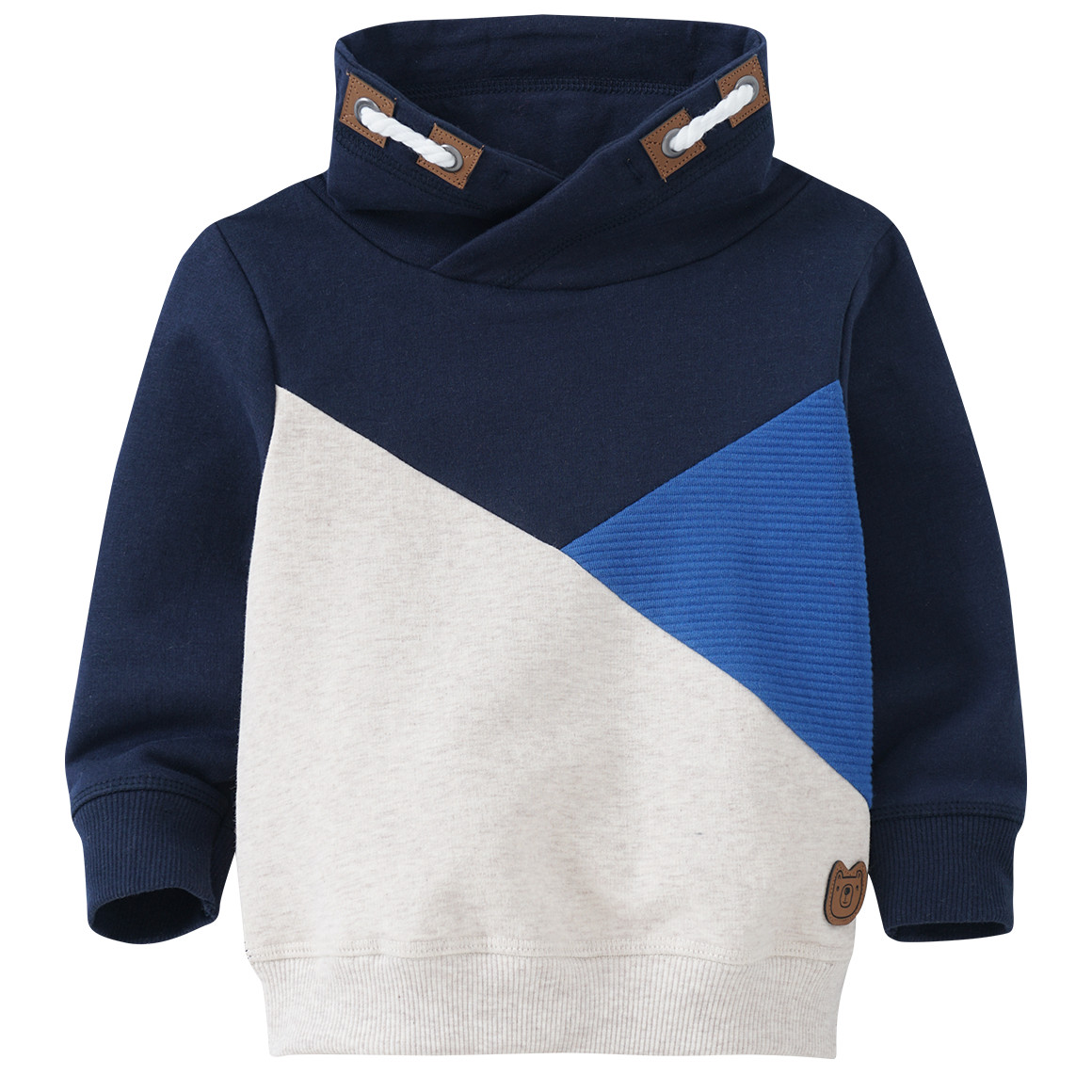 Baby Sweatshirt mit Schalkragen