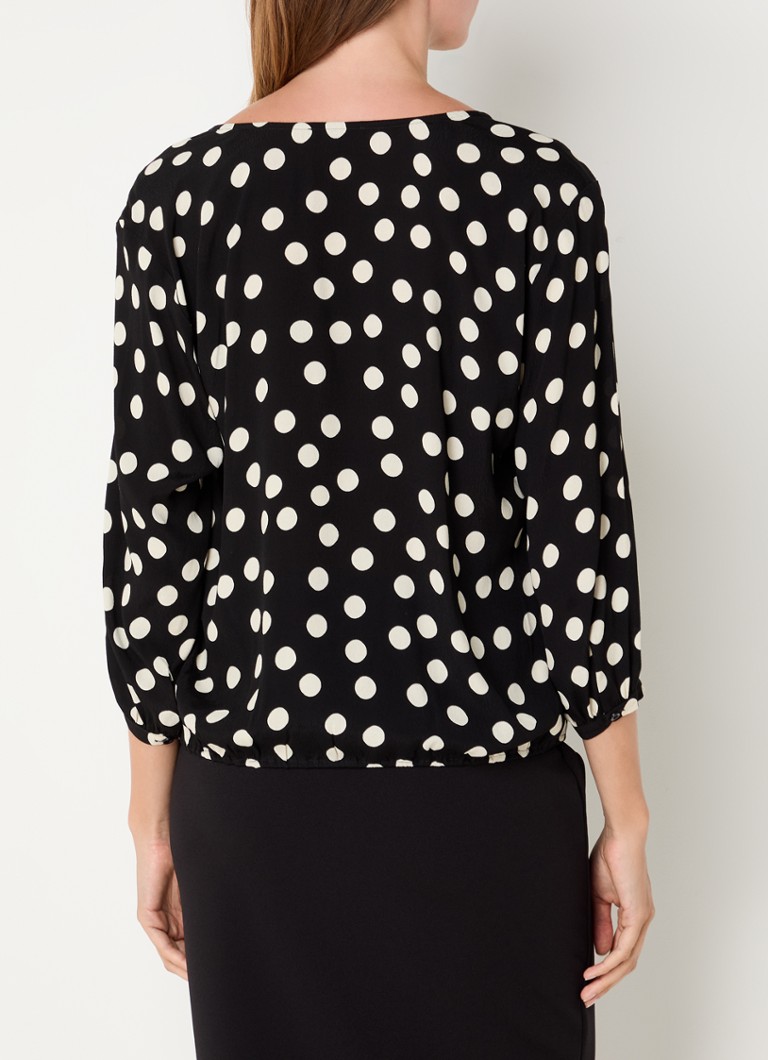 Claudia Sträter Top with polka dot print and balloon sleeves