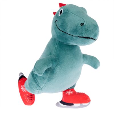 TIAKI Hundespielzeug Dino mit Schlittschuhen