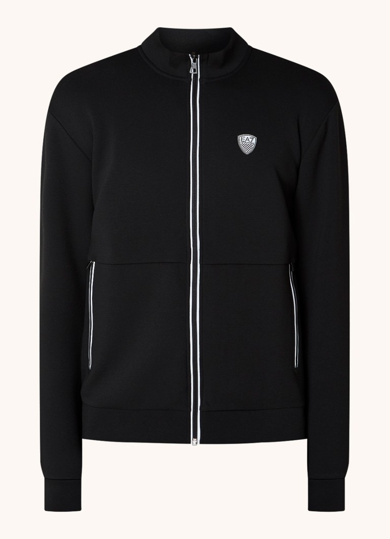 Mikina Emporio Armani s logom a vreckami na zips