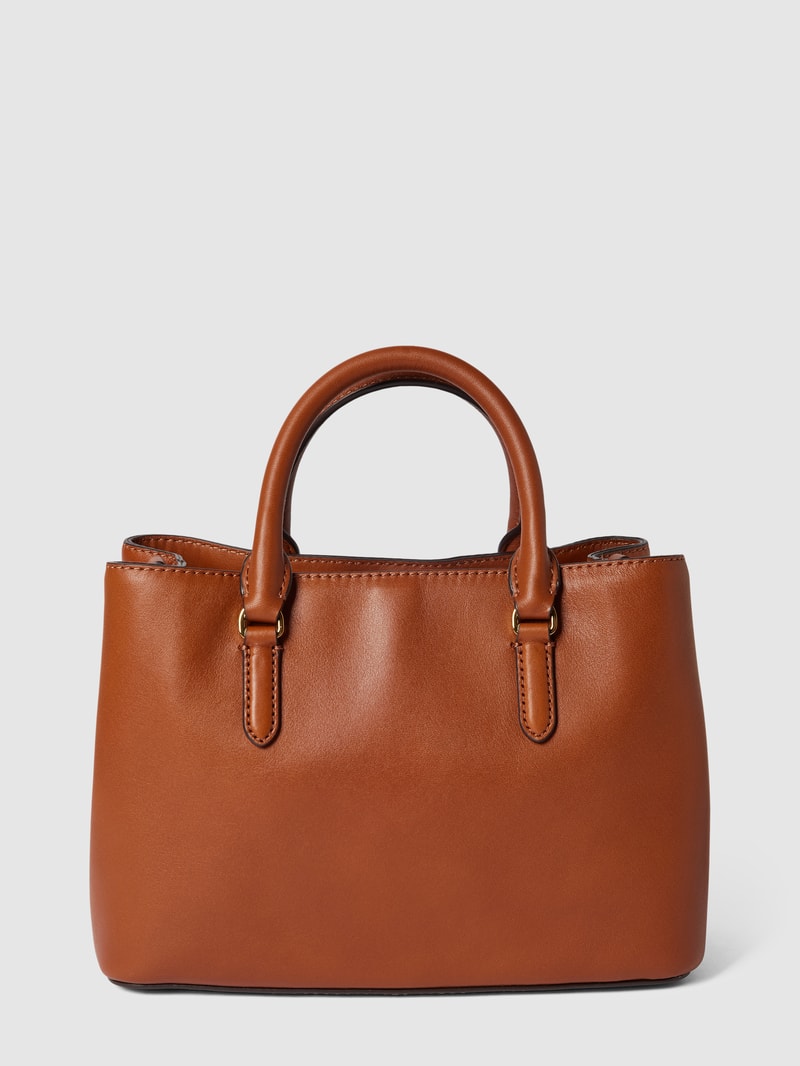 Handtasche aus echtem Rindsleder Modell 'MARCY' in cognac