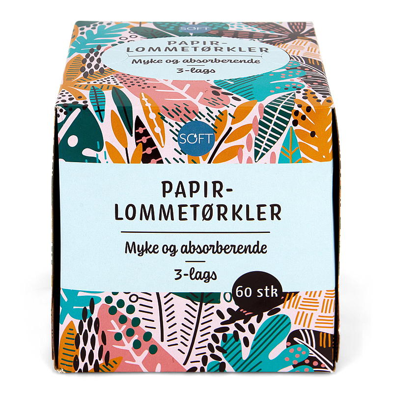 Soft Lommetørkle 60 stk i boks soft