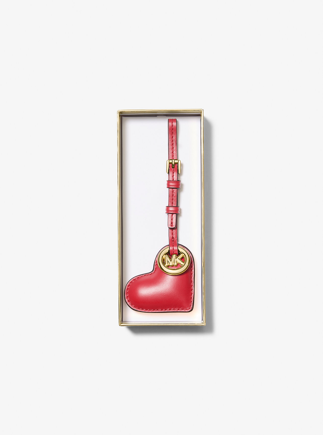 Puffy Heart Leather Bag Charm - CRISSON