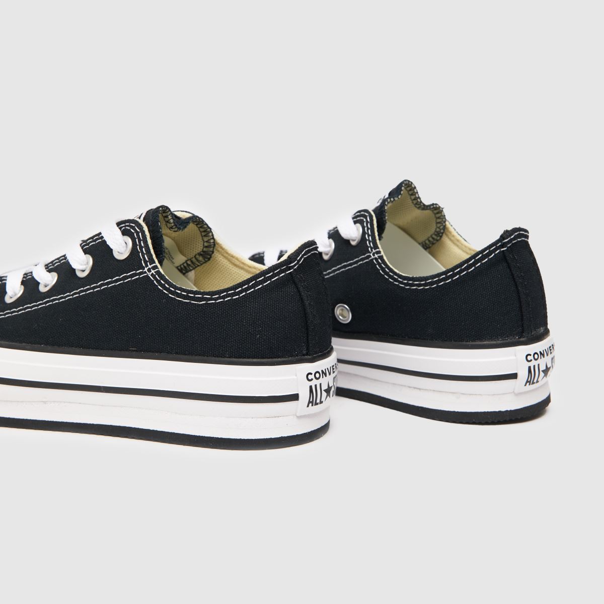 Converse fekete-fehér Lo Eva Lift Platform Junior tornacipő