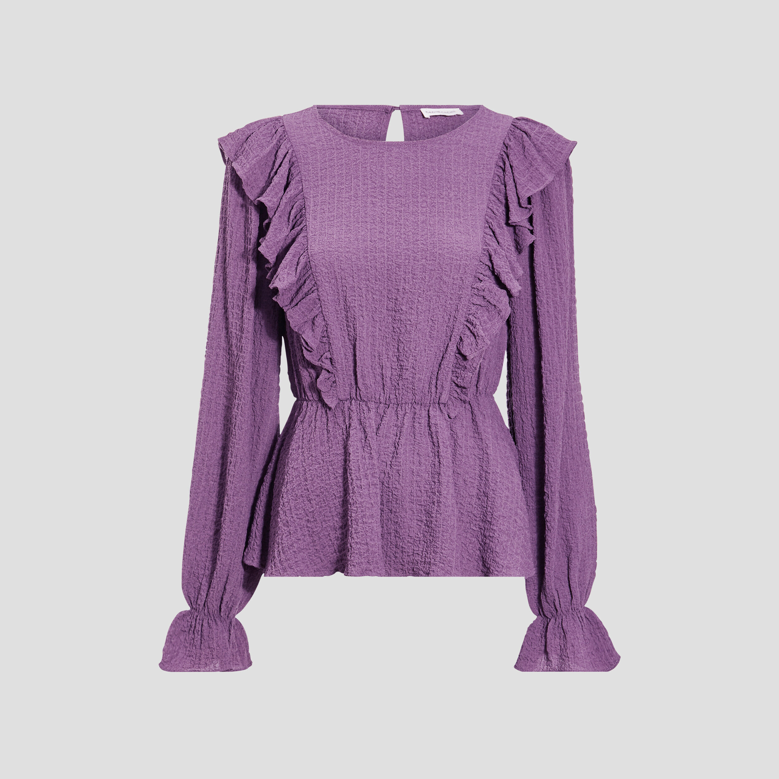 Blouse manches longues violet femme | Cache Cache