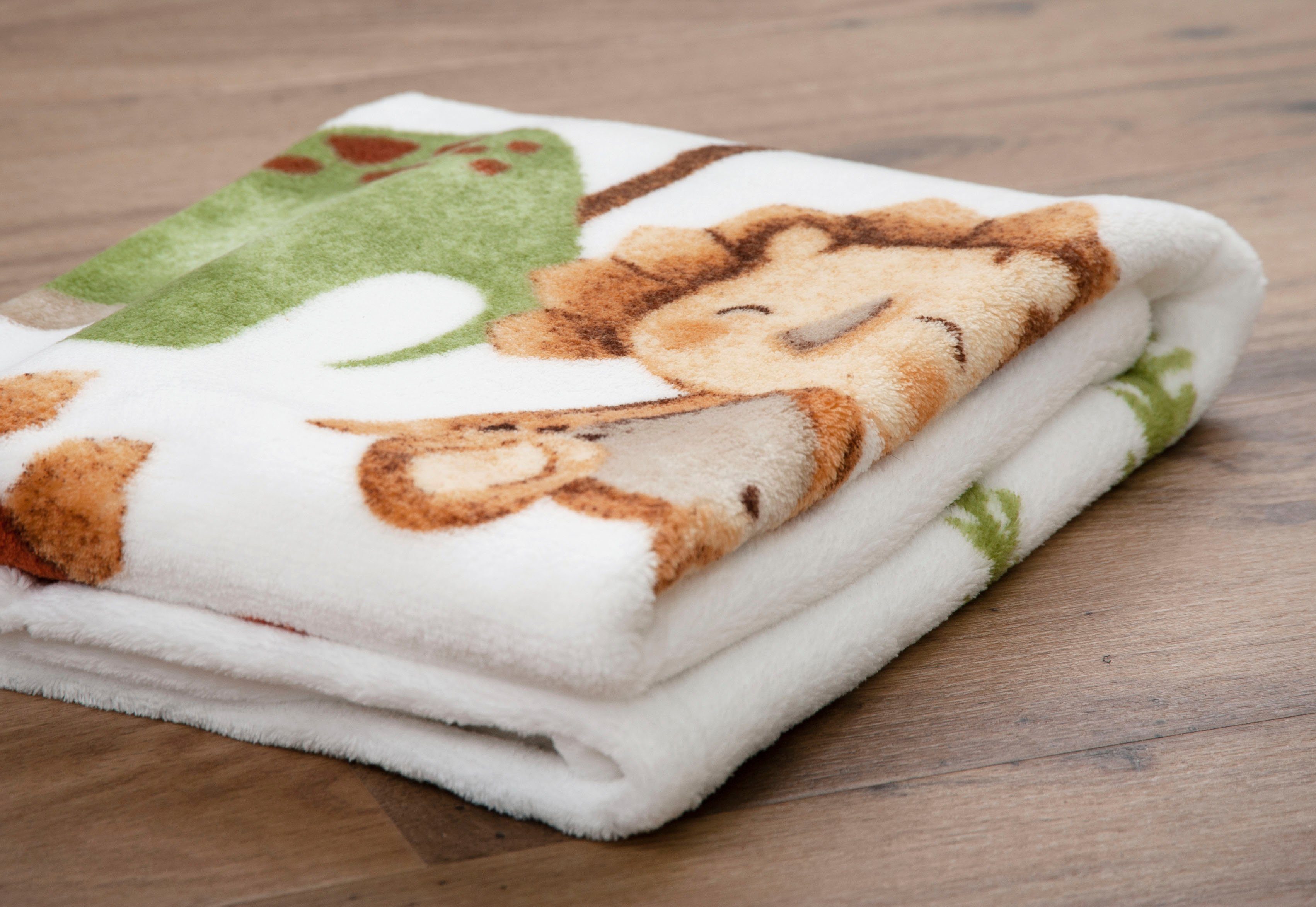 Babydecke Dinos, Baby Best, mit liebevollem Motiv, Kuscheldecke