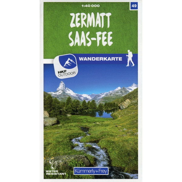 Zermatt - Saas-Fee 49 Wanderkarte 1:40 000 matt laminiert - Wanderkarte