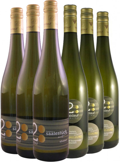 Probierpaket Silvaner und Weißburgunder trocken BIO - Weingut Baldauf
