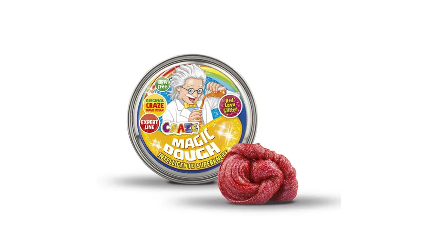 CRAZE - MAGIC DOUGH Dose mit 70gr intelligenter Superknete - Professor 70 g