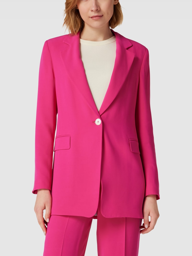 Blazer mit Reverskragen in pink