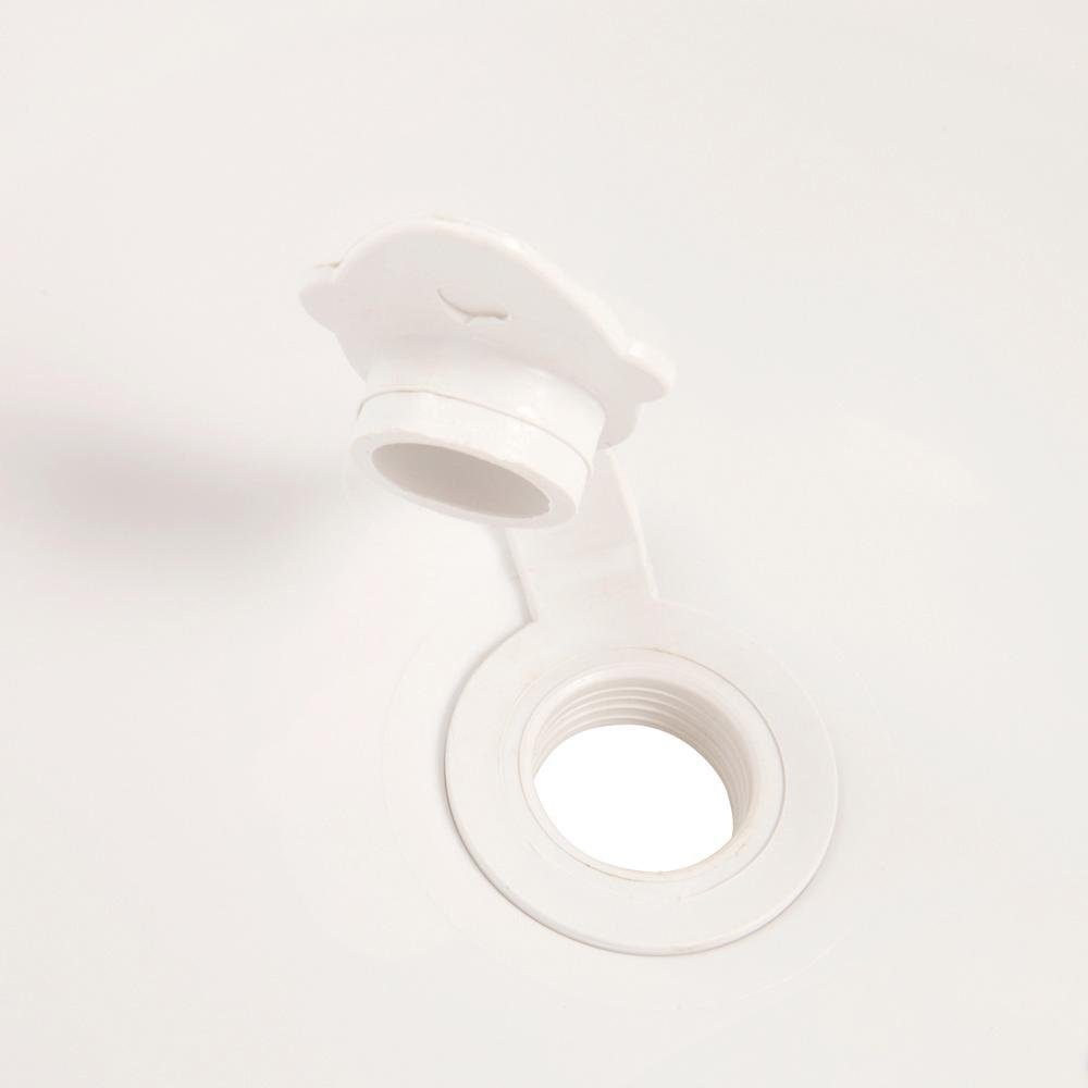 keeeper Babybadewanne Maria - Hippo, weiß, mit Stöpsel, Made in Europe