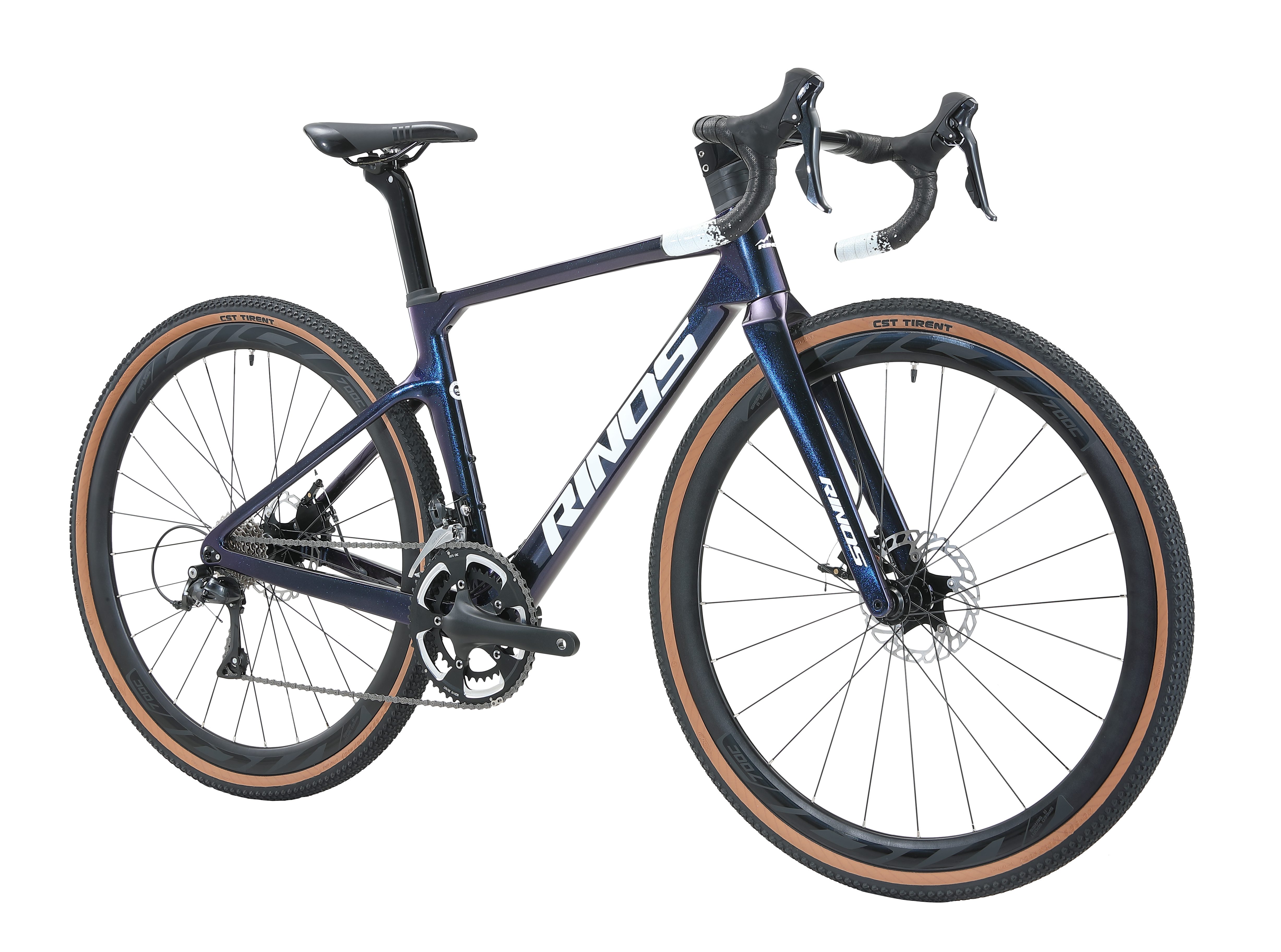 Rinos Gravelbike Rinos Carbon Gravel Bike Sandman1.0 Shimano R3000, 18 Gang Shimano, Kettenschaltung