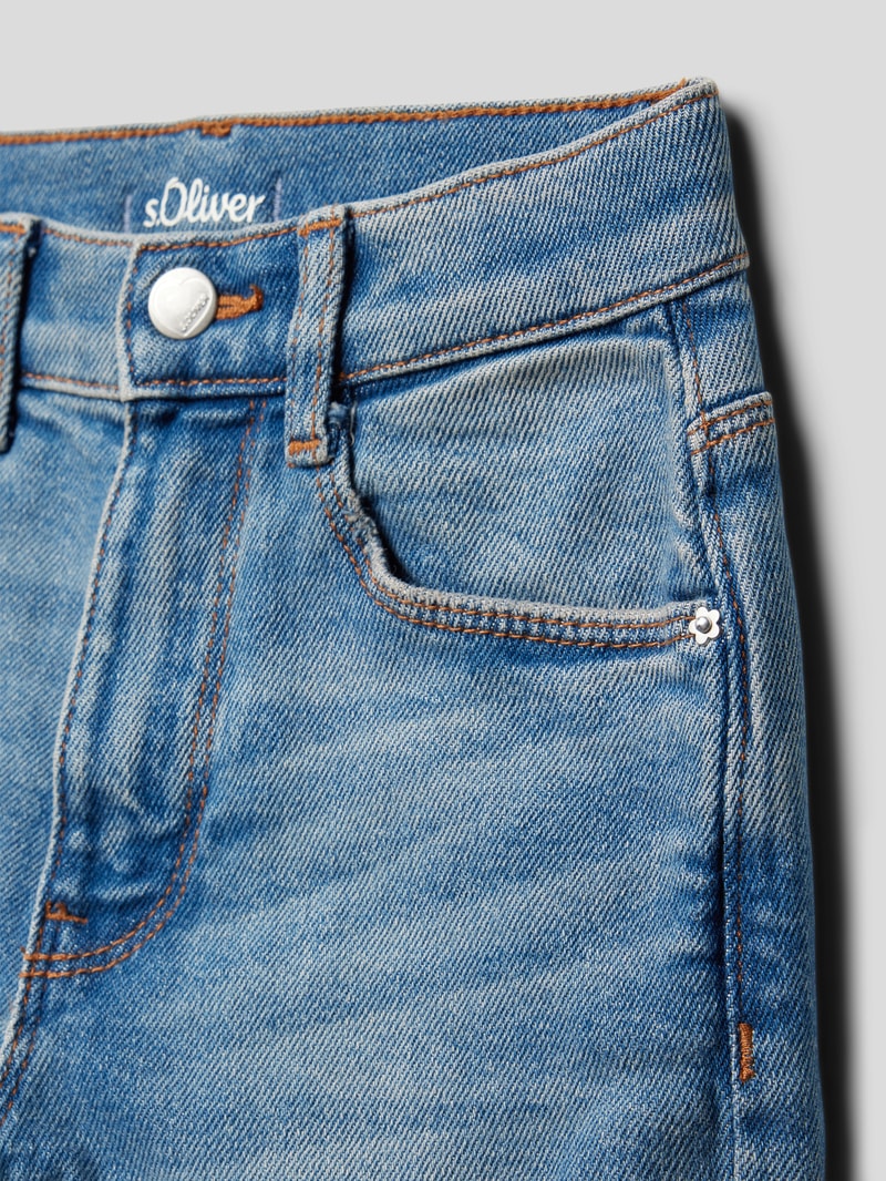 Jeans im 5-Pocket-Design Modell 'Back to school' in blau