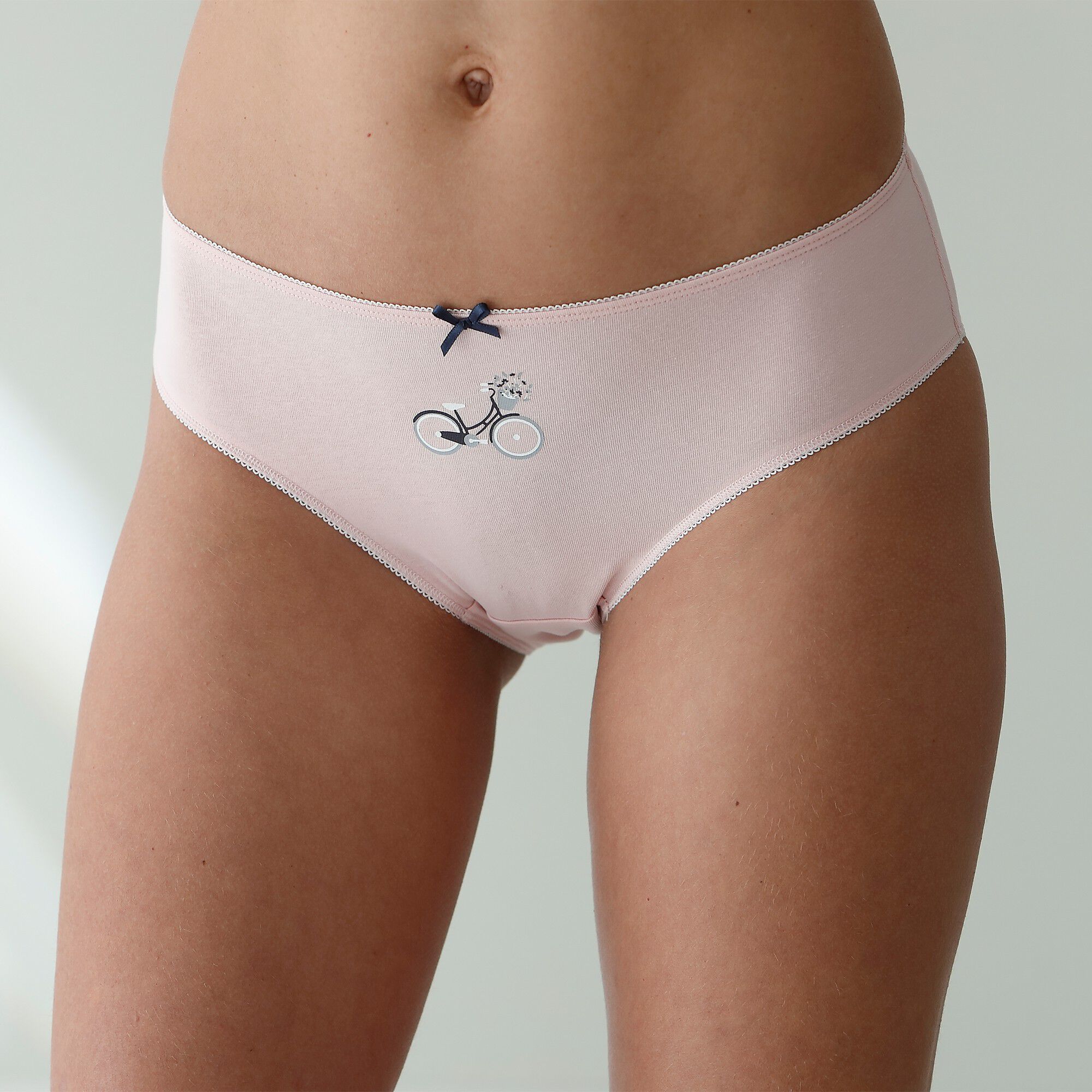 Culotte midi coton imprimé 