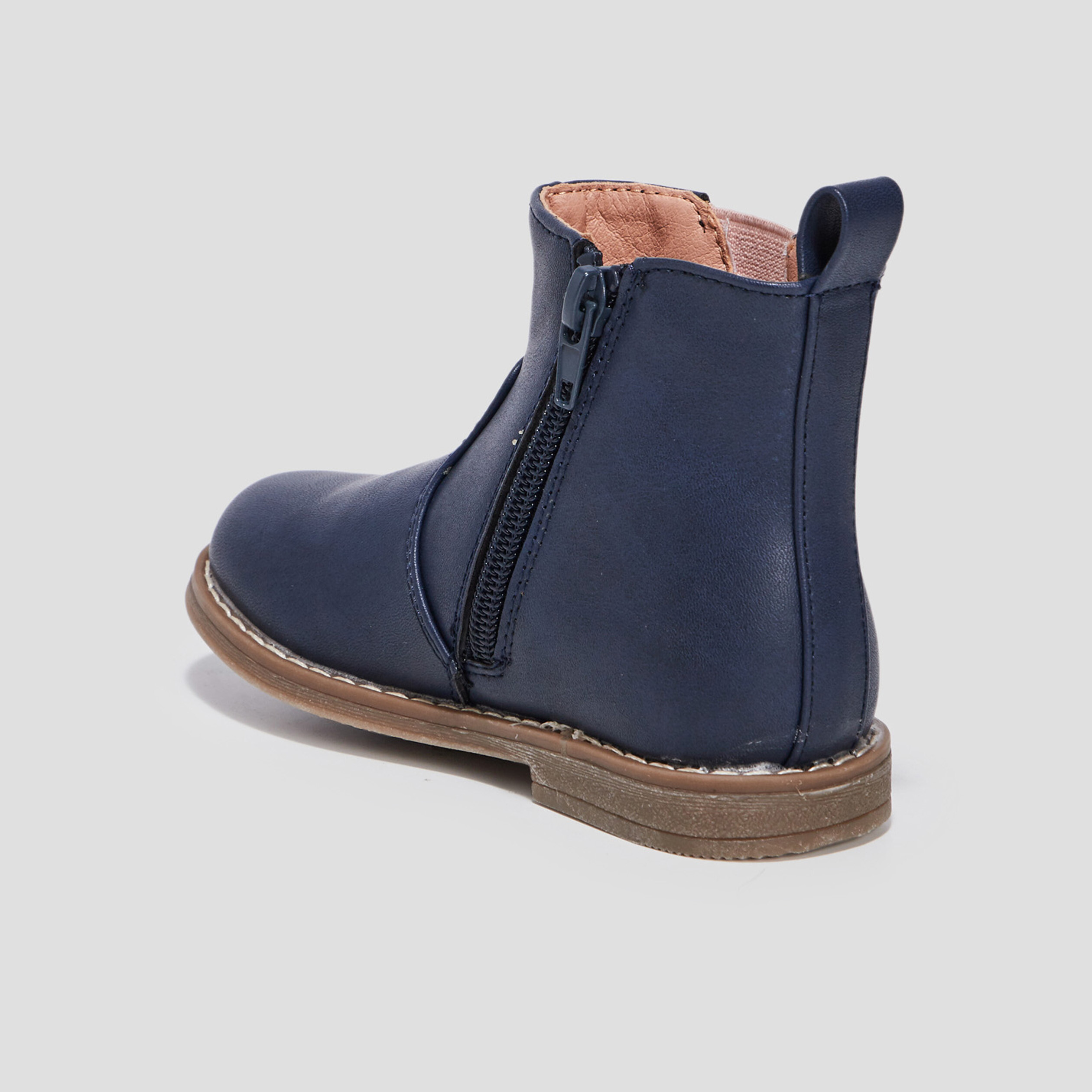 Bottines zippées bleu marine fille | La Halle