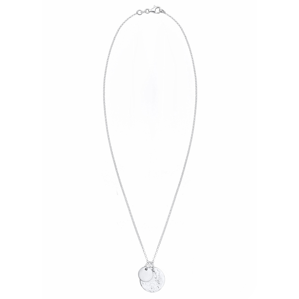 Elli Elli Collier Femmes Plaquette Géo Aspect Organique en Argent Sterling 925 Bijoux