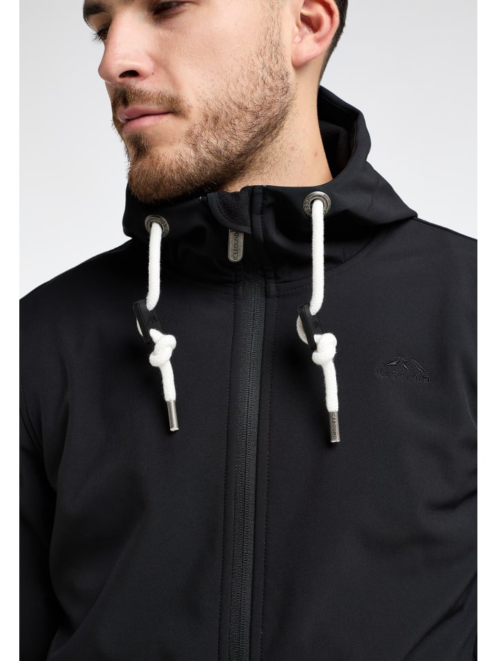 ICEBOUND Softshellblouson in Schwarz günstig kaufen