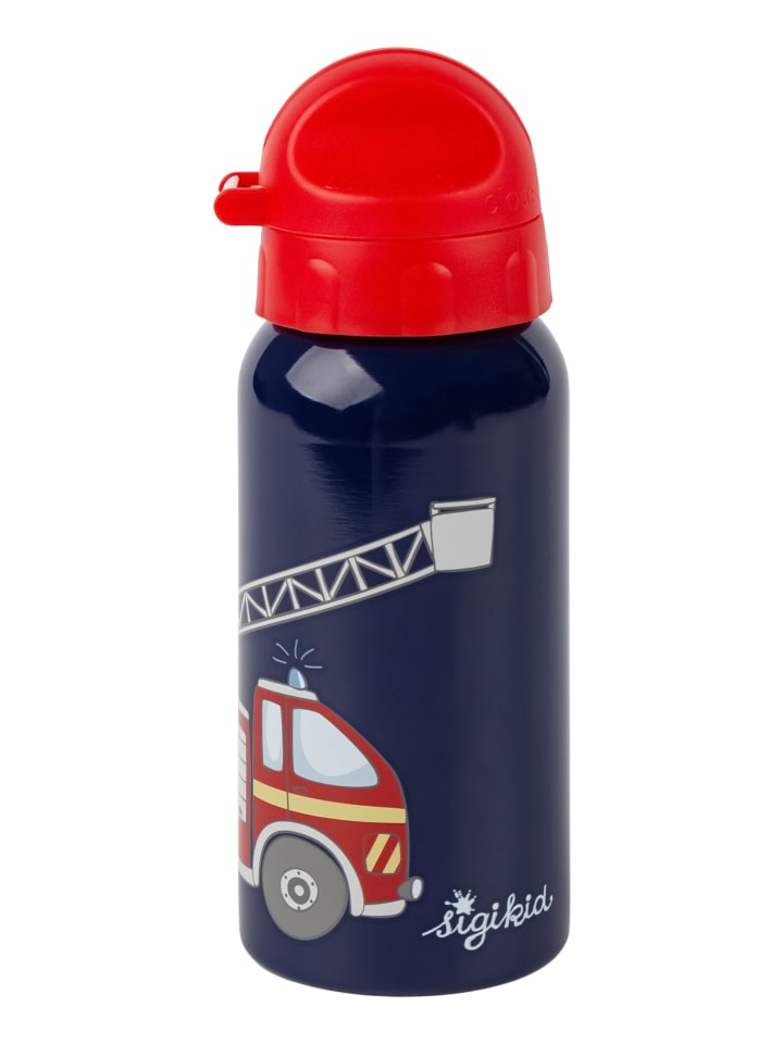 Sigikid Edelstahl Trinkflasche Feuerwehr 400 ml in dunkelblau/rot günstig kaufen onesize