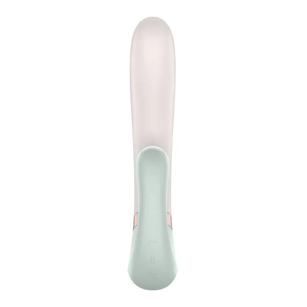 „Satisfyer Heat Wave Connect“ programėlė su mėtų spalvos intymios higienos masažuokliu