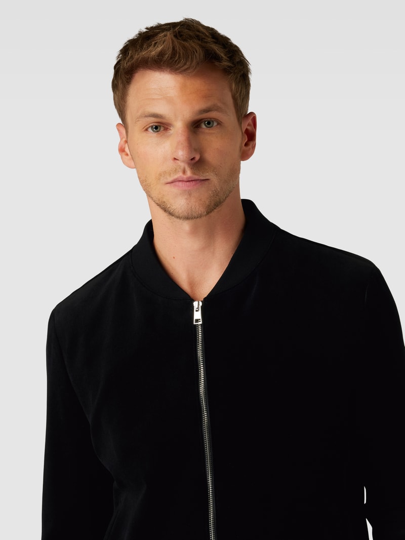 Jacke mit Zweiwege-Reißverschluss Modell 'Cole' in schwarz