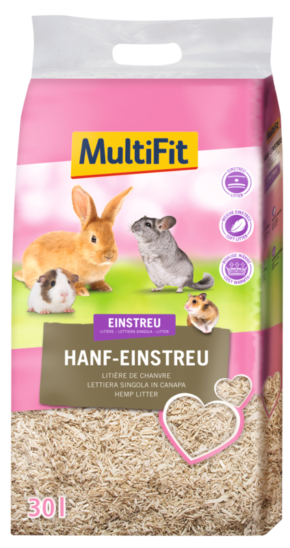 MultiFit Streu & Stroh MultiFit Hanfstreu 2x30 l