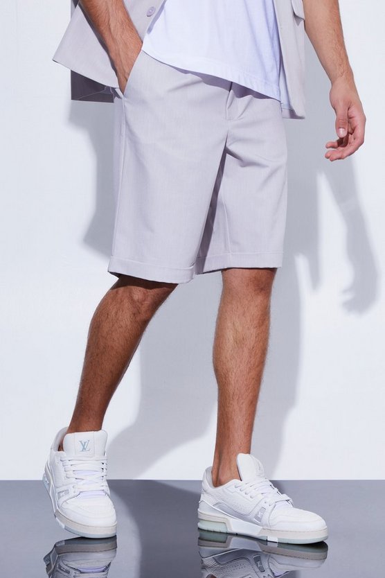 Lockere Anzug-Shorts