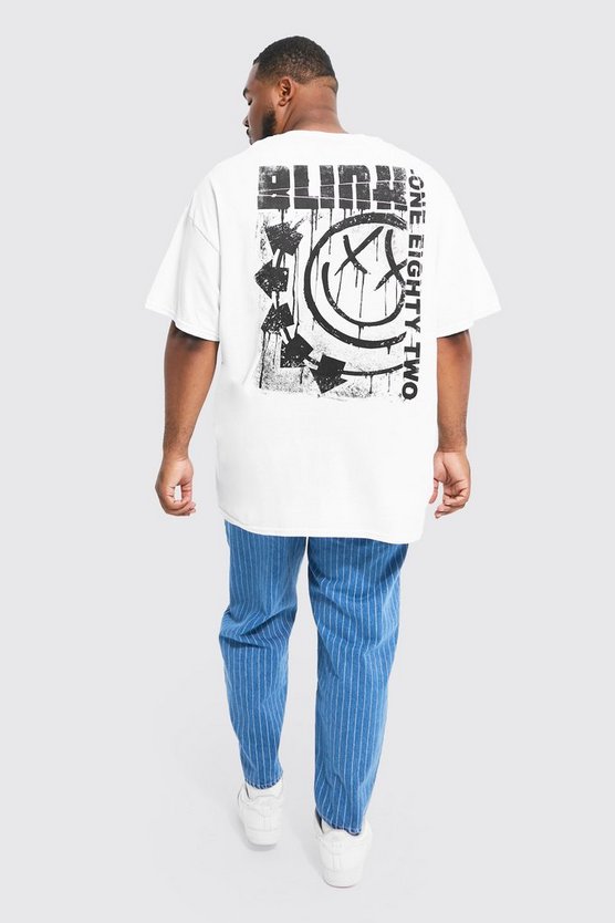 Plus T-Shirt mit lizenziertem Blink 182 Print