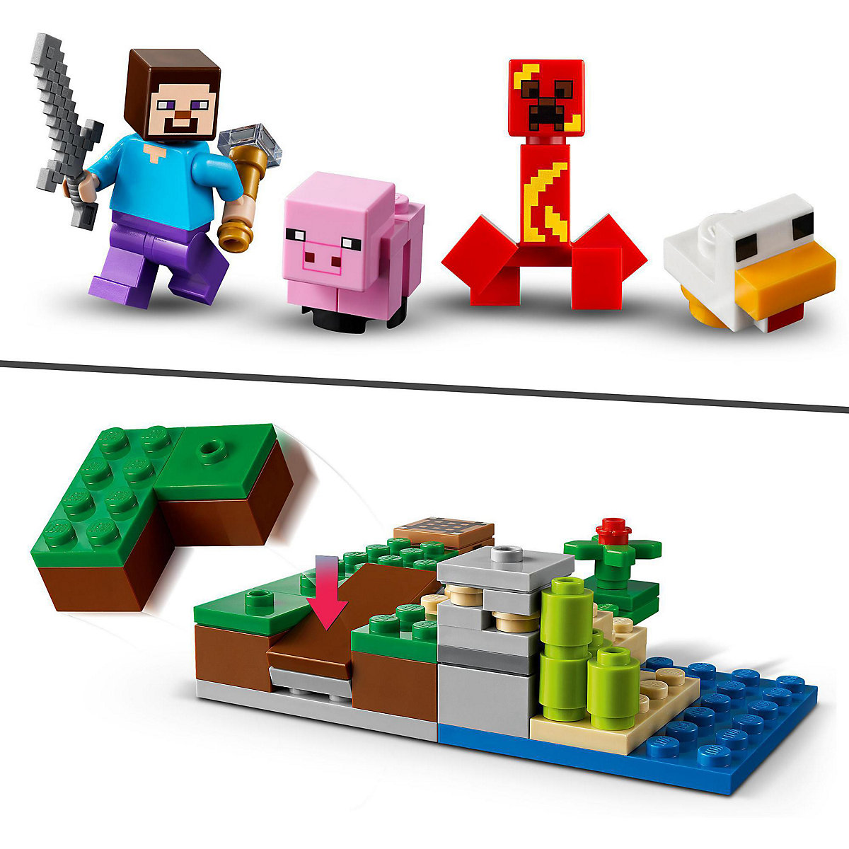 LEGO® Minecraft 21177 Der Hinterhalt des Creeper™