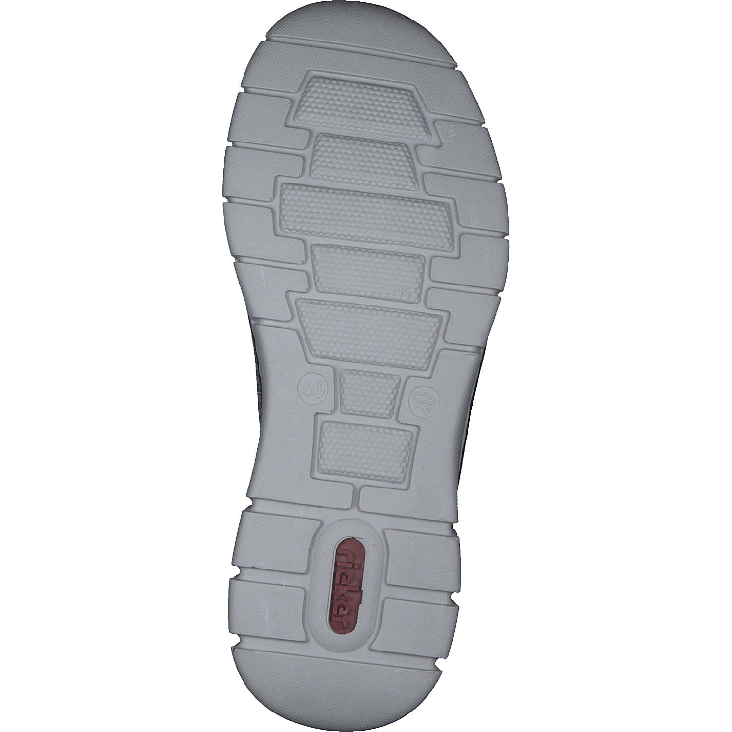 Rieker B7753, Slip-On-Sneaker, Herren, cenere/cenere/schwarz/schwarz