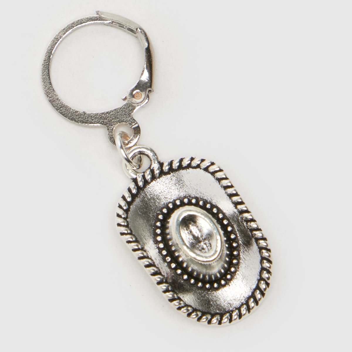 BEADS BY EDIE silverfärgad cowboyhatt-berlock i spets