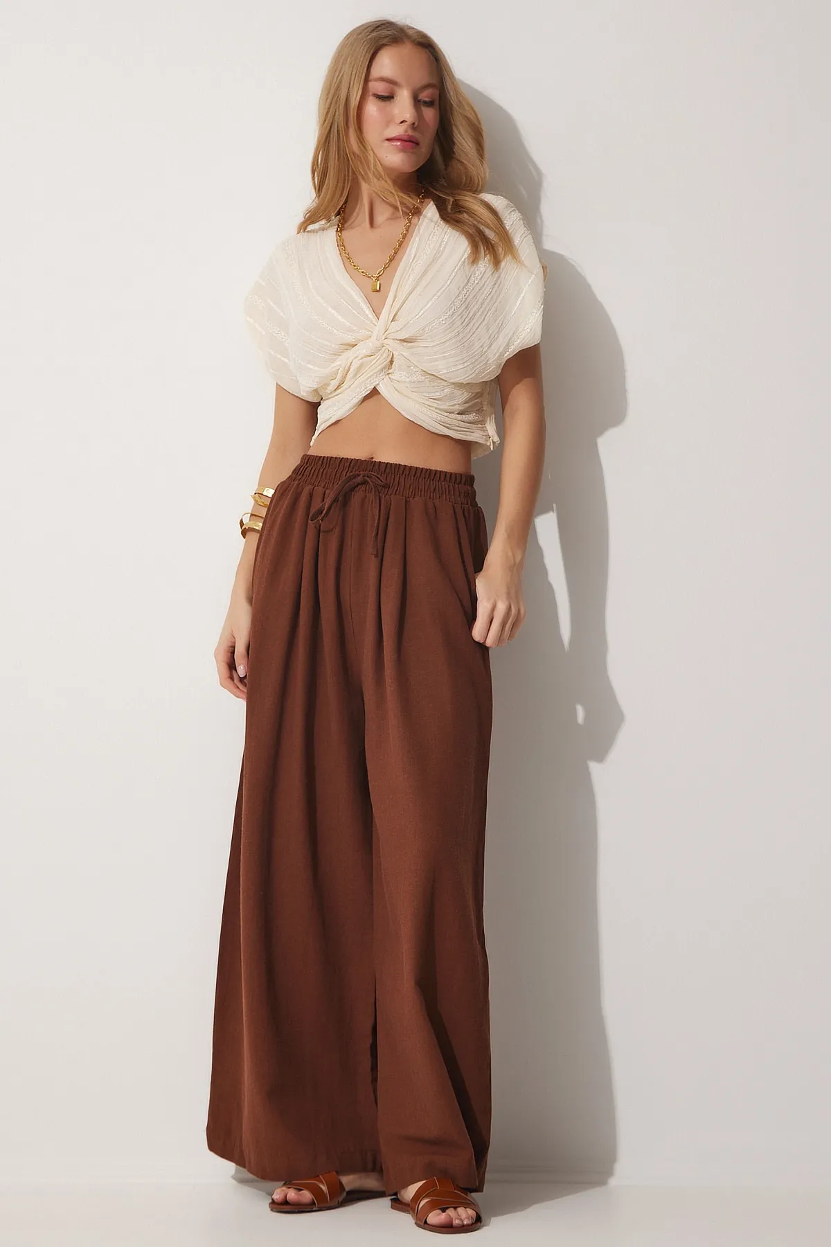 Happiness İstanbul  Lose Leinenhose