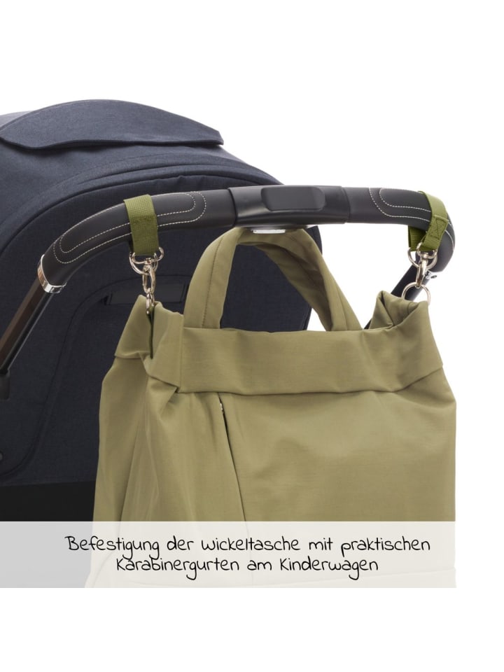 fillikid Wickeltasche Palma mit Wickelunterlage und Thermotasche in gruen günstig kaufen onesize