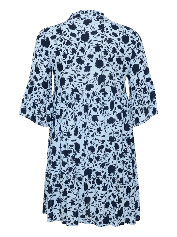 KAFFE curve Kleid KCisma in Blue Tone Graphic Flower günstig kaufen