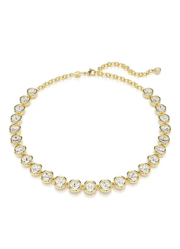 Collana Swarovski color ambra placcata oro