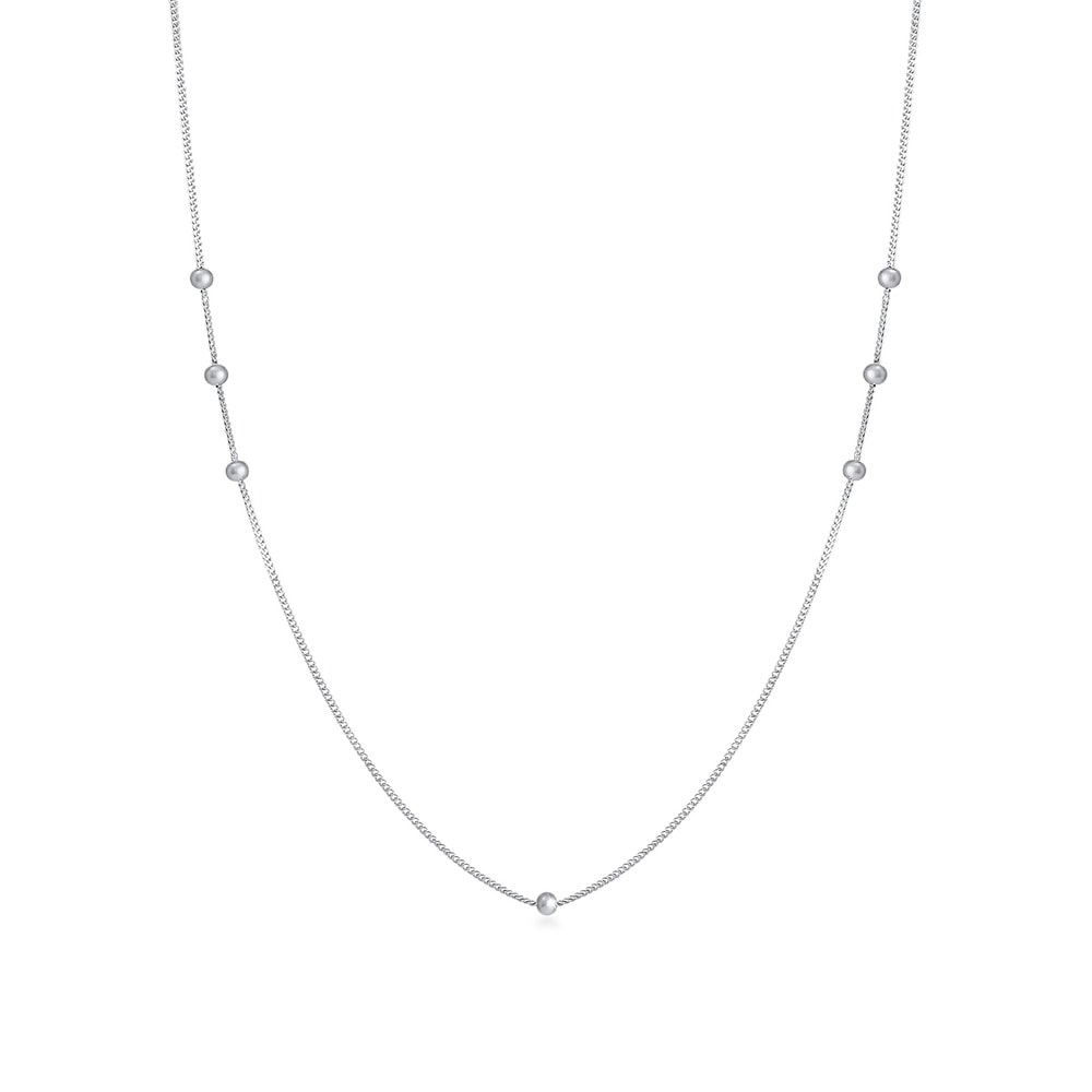 Elli Elli Collier Boules de gourmette pour femmes Tendance minimale de base en argent  Bijoux