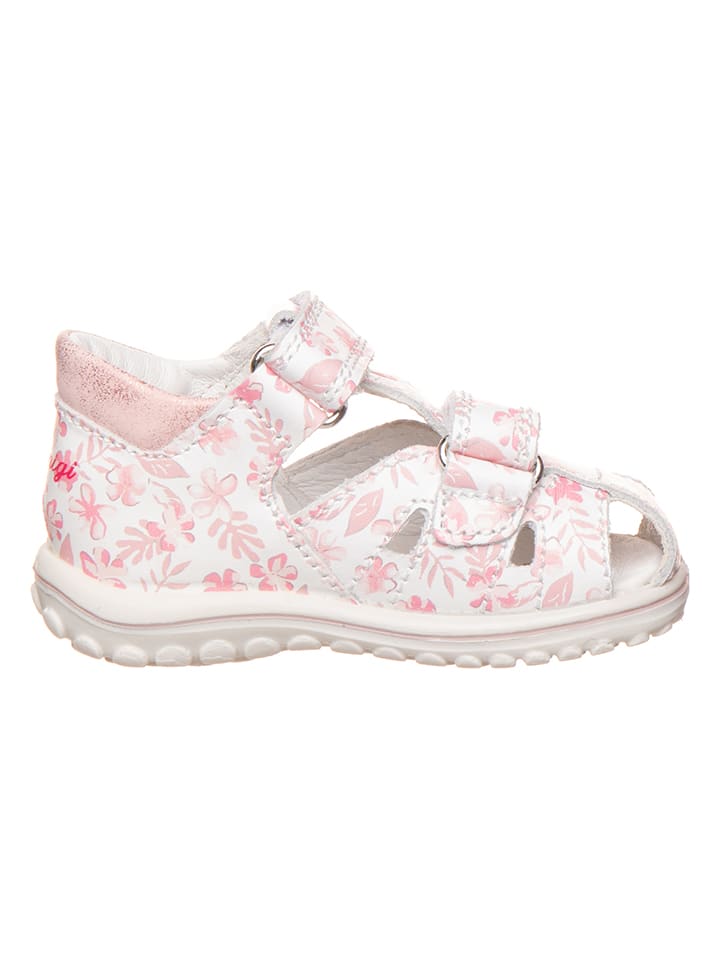 Primigi Leder-Halbsandalen in Weiß/ Rosa günstig kaufen