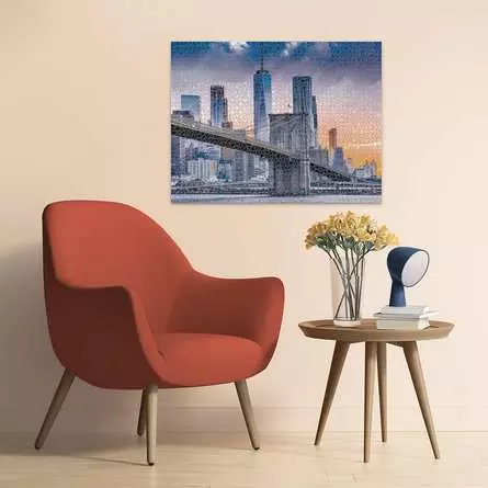Puzzle 2000 Teile - Von Brooklyn nach Manhatten