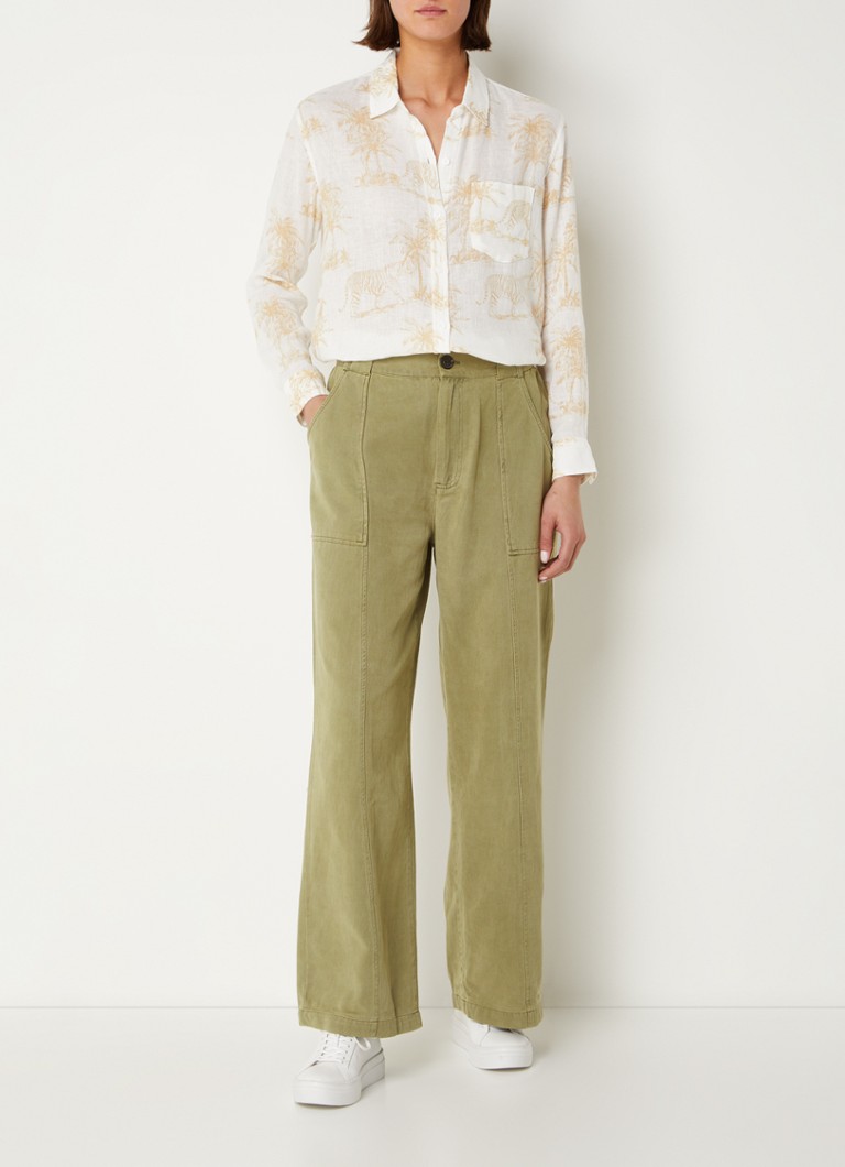 Rails  Greer mid waist loose fit chino in lyocellblend